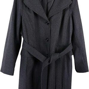 London Fog- wool blend gray  coat- Size Small